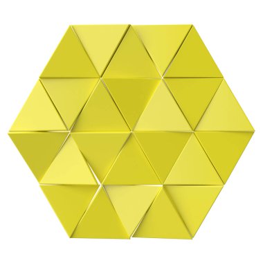 Rastgele üçgen şekil. 3B dekorasyon.