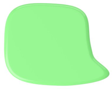 Konuşma balonu. Sohbet balonu. Mesaj kutusu. 3B illüstrasyon.