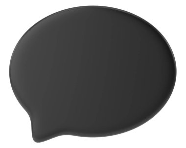 Konuşma balonu. Konuşma balonu. Mesaj kutusu. 3B illüstrasyon.