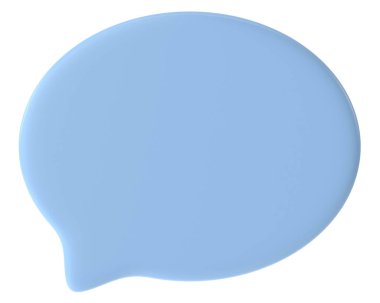 Konuşma balonu. Konuşma balonu. Mesaj kutusu. 3B illüstrasyon.