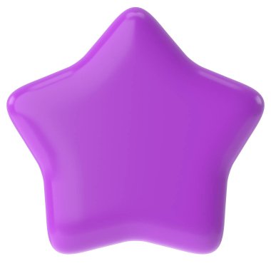 Üç boyutlu yıldız. 3B illüstrasyon.