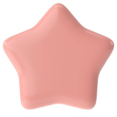 Üç boyutlu yıldız. 3B illüstrasyon.