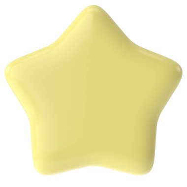 Üç boyutlu yıldız. 3B illüstrasyon.