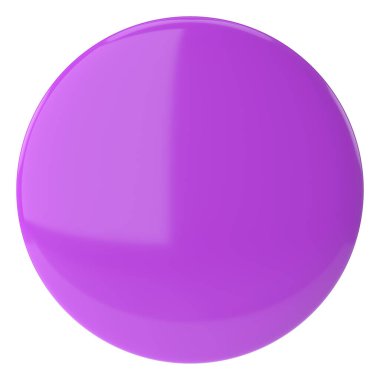 Üç boyutlu düğme. Boş tuş. 3B illüstrasyon.