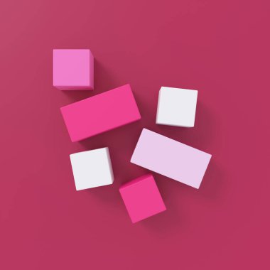 Üç boyutlu mesaj kutusu. Soyut arkaplan. 3B görüntüleme.