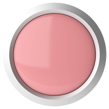 Üç boyutlu düğme. Boş tuş. 3B illüstrasyon.