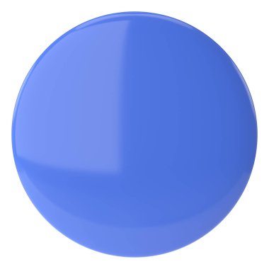 Üç boyutlu düğme. Boş tuş. 3B illüstrasyon.