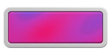 Üç boyutlu düğme. Boş tuş. 3B illüstrasyon.