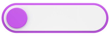 Üç boyutlu düğme. Boş tuş. 3B illüstrasyon.
