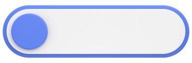 Üç boyutlu düğme. Boş tuş. 3B illüstrasyon.