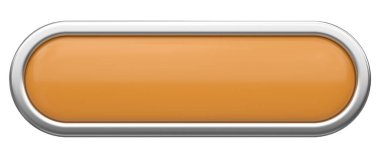 Üç boyutlu düğme. Boş tuş. 3B illüstrasyon.