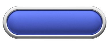 Üç boyutlu düğme. Boş tuş. 3B illüstrasyon.