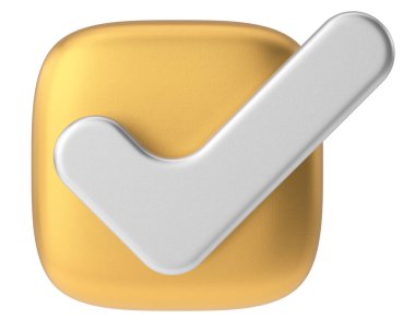 İşaretle. Hesap kutusu. 3B illüstrasyon.