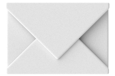 3 boyutlu e-posta simgesi. 3B illüstrasyon.