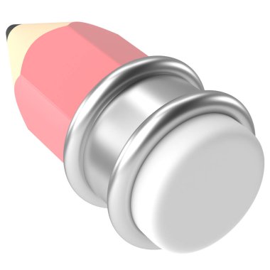 Üç boyutlu kalem. Üç boyutlu illüstrasyon. 3B görüntüleme.