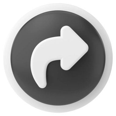 Simgeyi paylaş. Paylaş düğmesi. 3B illüstrasyon.