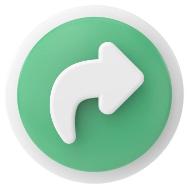 Simgeyi paylaş. Paylaş düğmesi. 3B illüstrasyon.