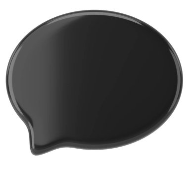 Konuşma balonu. Sohbet balonu. 3B illüstrasyon.