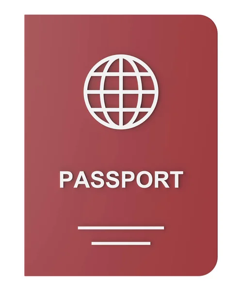 Pasaport Seyahat Belgesi Illüstrasyon — Stok fotoğraf
