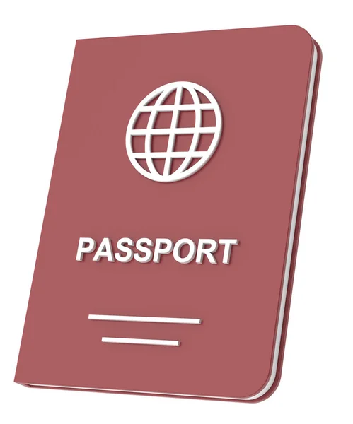 Pasaporte Documento Viaje Ilustración —  Fotos de Stock