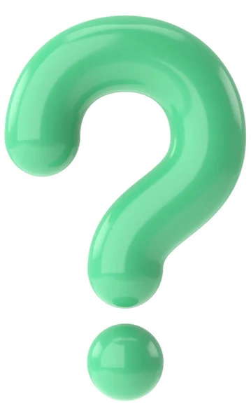 stock image Question mark sign. 3D question mark.