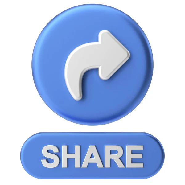 Кнопка Обмена Share Icon Иллюстрация — стоковое фото