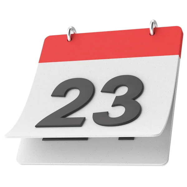 23E Drieëntwintigste Dag Van Maand Kalender Illustratie — Stockfoto