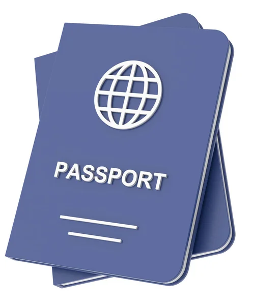 Paspoort Reisdocument Illustratie — Stockfoto