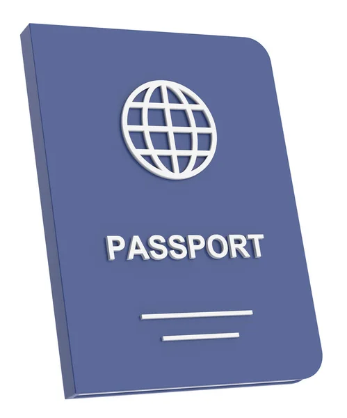Passaporte Documento Viagem Ilustração — Fotografia de Stock
