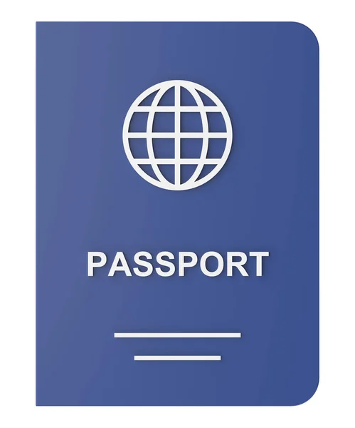 Διαβατήριο Ταξιδιωτικό Έγγραφο Απεικόνιση — Φωτογραφία Αρχείου