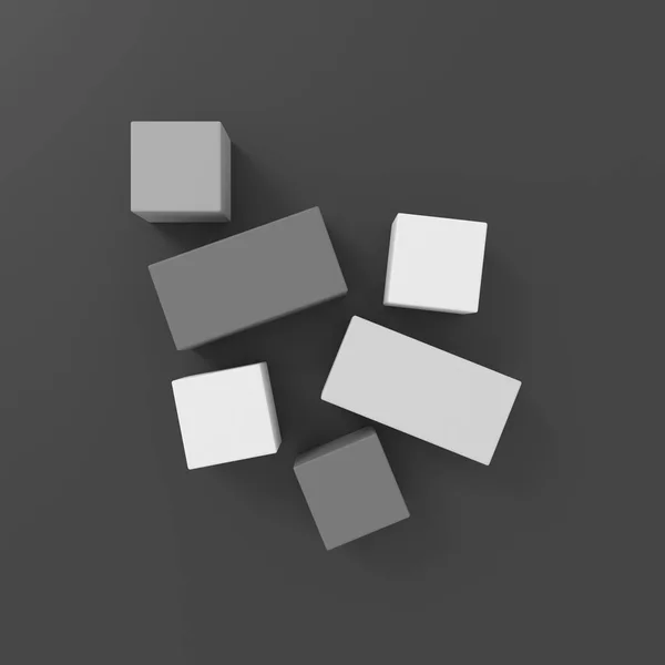 3Dテキストボックス 抽象的な背景 3Dレンダリング — ストック写真