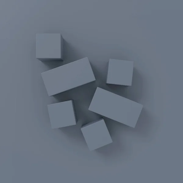 3Dテキストボックス 抽象的な背景 3Dレンダリング — ストック写真