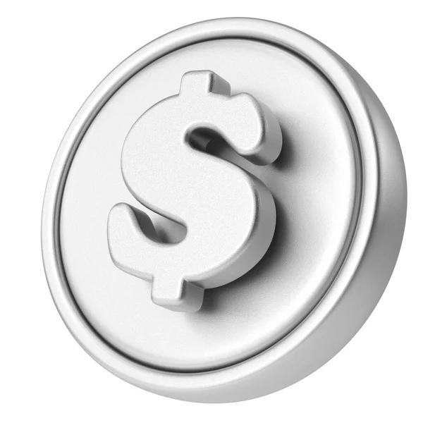Знак Долара Монета Ілюстрація — стокове фото