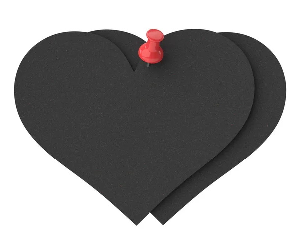 Stock image Heart paper. Valentine card. 3D illustration.