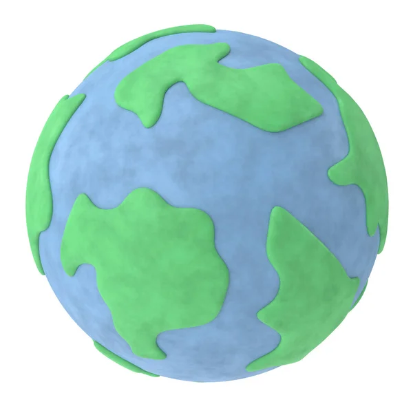 3D地球 古い地球だ 3Dイラスト — ストック写真
