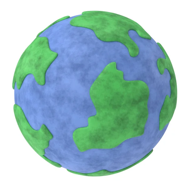 3D地球 古い地球だ 3Dイラスト — ストック写真