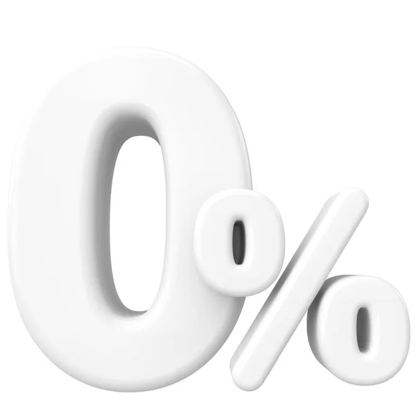 Null Prozent Rate Illustration — Stockfoto