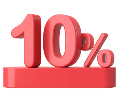 3D% 10 indirim. % 10 indirimli. İndirimli dekorasyon.