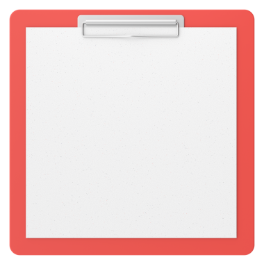 Not kağıdıyla birlikte pano. 3B illüstrasyon.