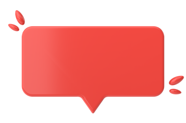 Konuşma balonu. Sohbet balonu. 3B illüstrasyon.