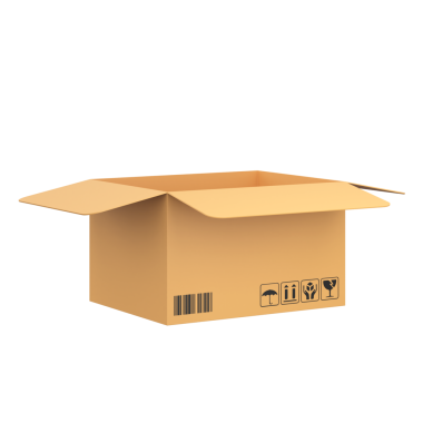 Çevrimiçi sevkiyat afişi için kutu. 3B öge.