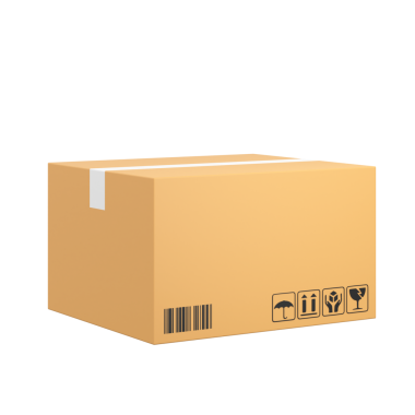 Çevrimiçi sevkiyat afişi için kutu. 3B öge.