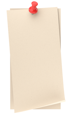 Pimi basılı not kağıdı. 3B illüstrasyon.