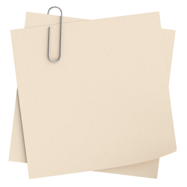 Raptiyeli not kağıdı. 3B illüstrasyon.