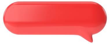 Konuşma balonu. Sohbet balonu. Mesaj kutusu. 3B illüstrasyon.