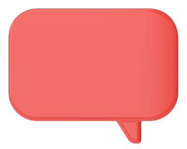 Konuşma balonu. Sohbet balonu. 3B illüstrasyon.