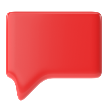 Konuşma balonu. Konuşma balonu. Mesaj kutusu. 3B illüstrasyon.