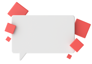 Konuşma balonu. 3B metin kutusu.