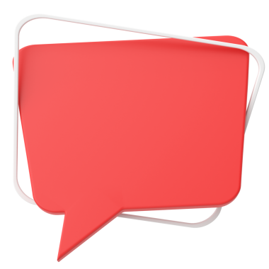 Konuşma balonu. Konuşma balonu. Mesaj kutusu. 3B illüstrasyon.