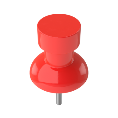 Üç boyutlu pim. Pimi çek. 3B öge.